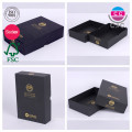 high quality black paper gift box package for book